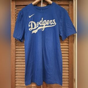 NWT Dodgers Nike Blue T-Shirt Kershaw 22 Size S